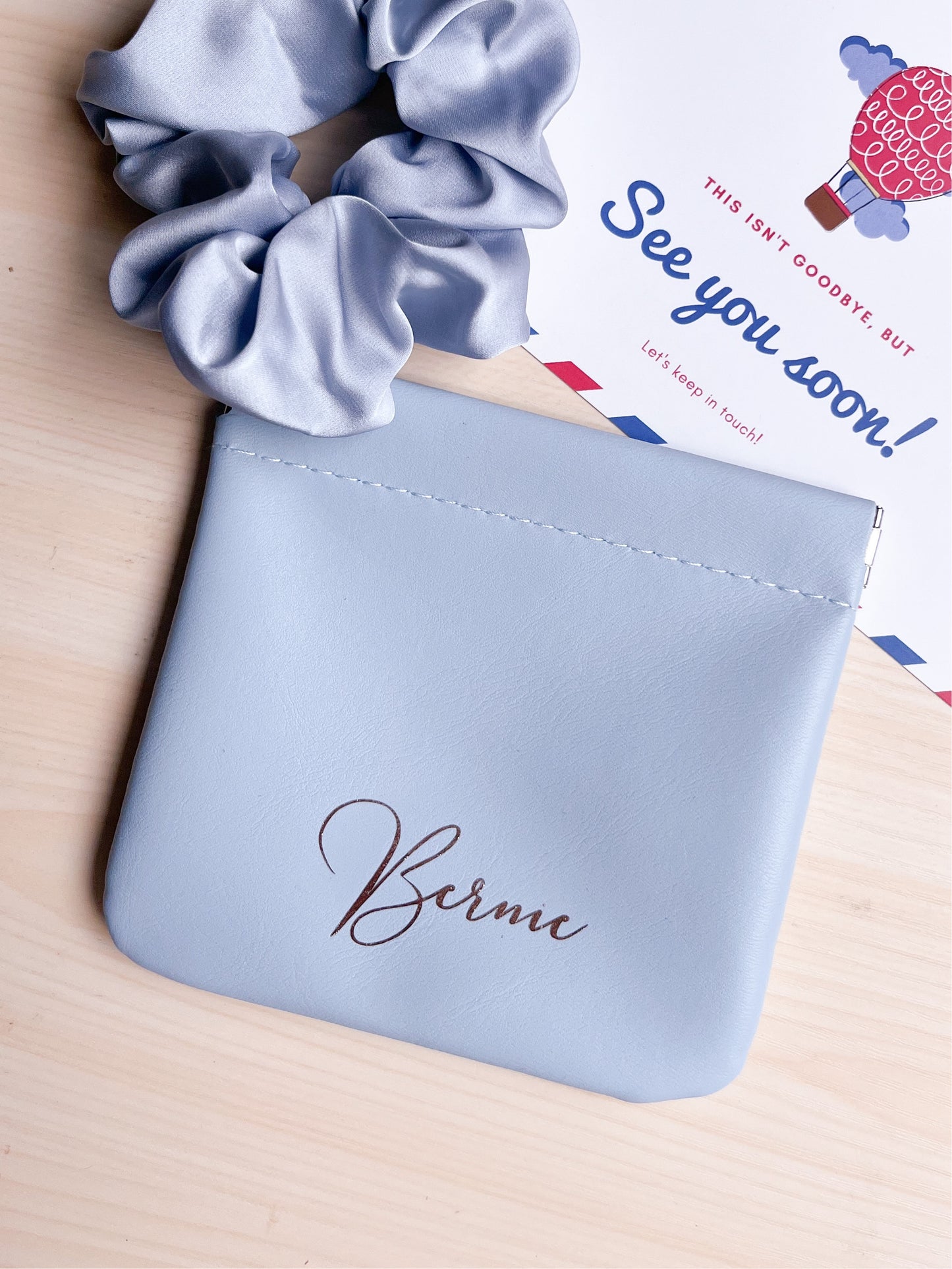 Faux Leather Clip Pouch