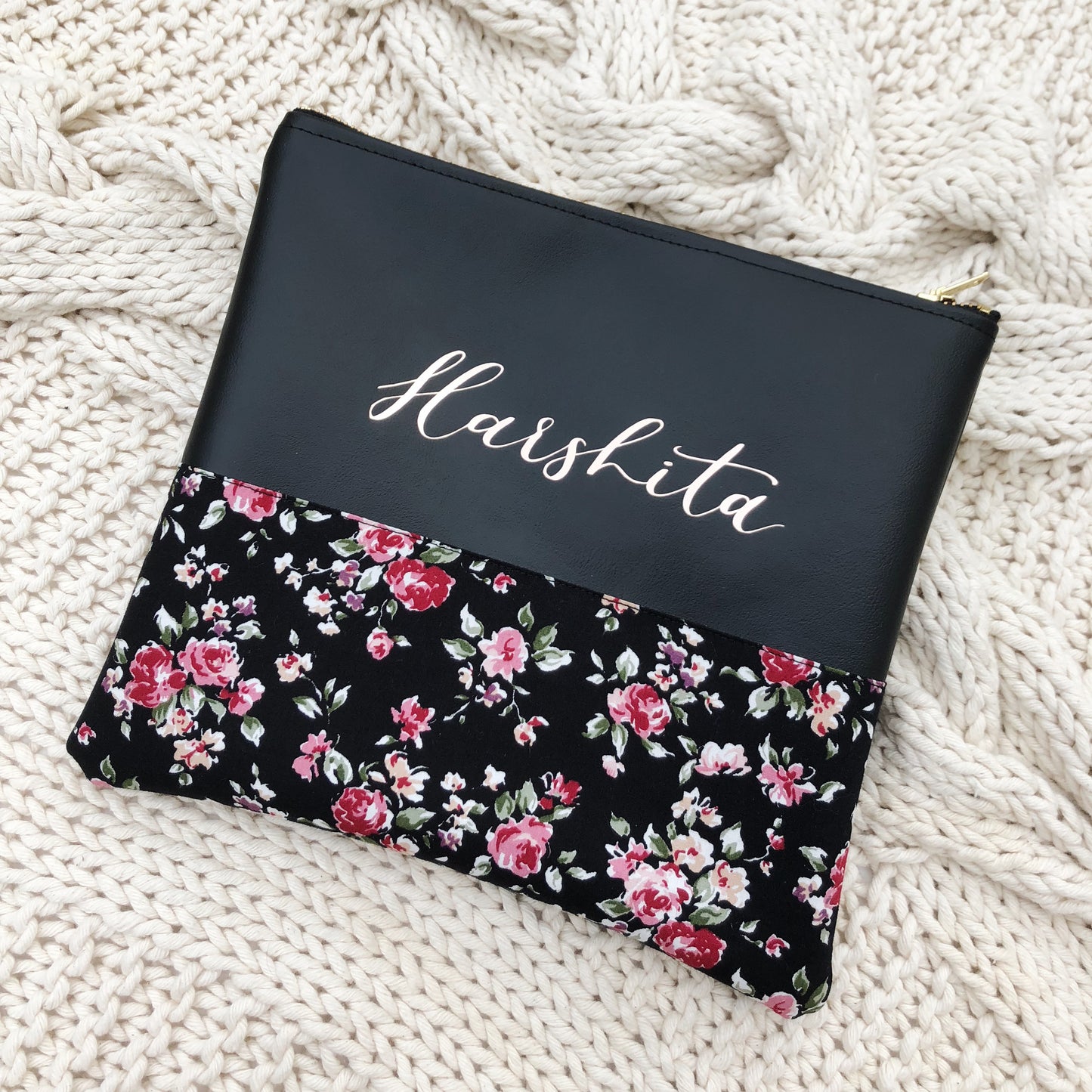 Design Your Pouch with Calligraphy - 9 Inch