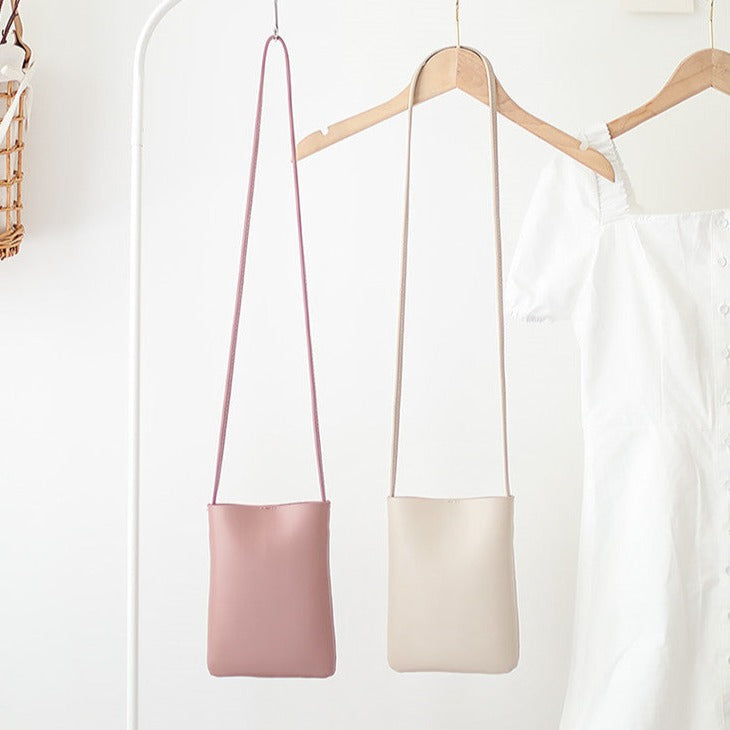 Faux Leather Crossbody Bag