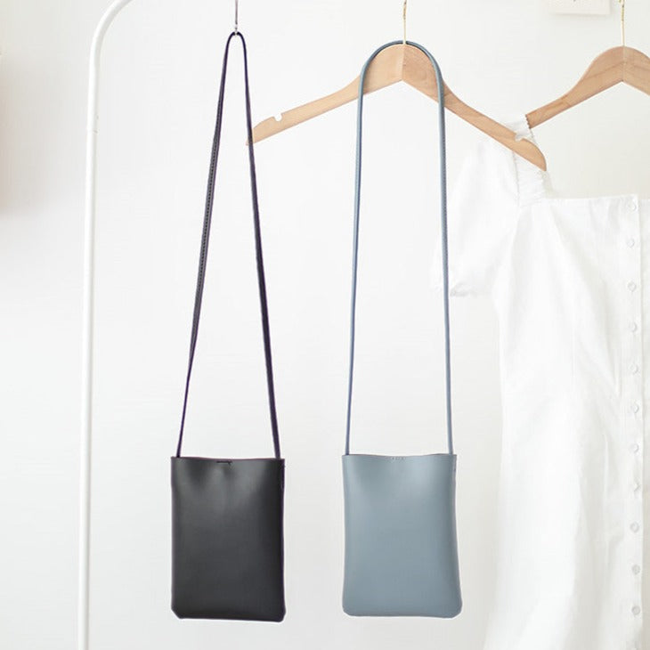 Faux Leather Crossbody Bag