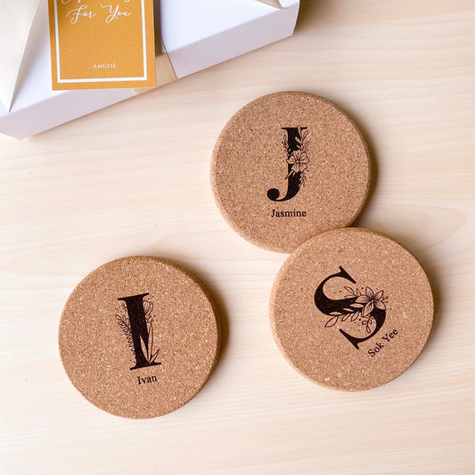 Cork Engraved Coaster