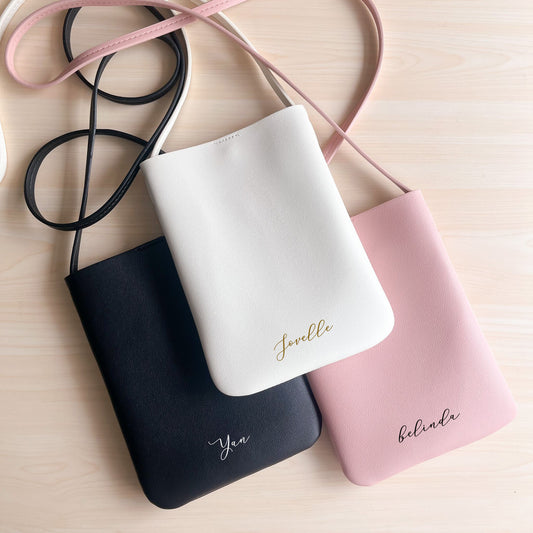 Faux Leather Crossbody Bag