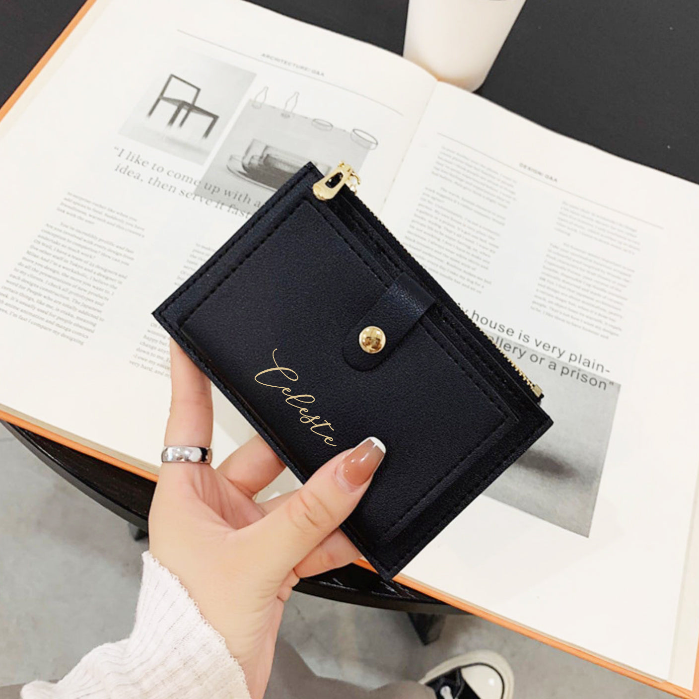 Faux Leather Small Wallet