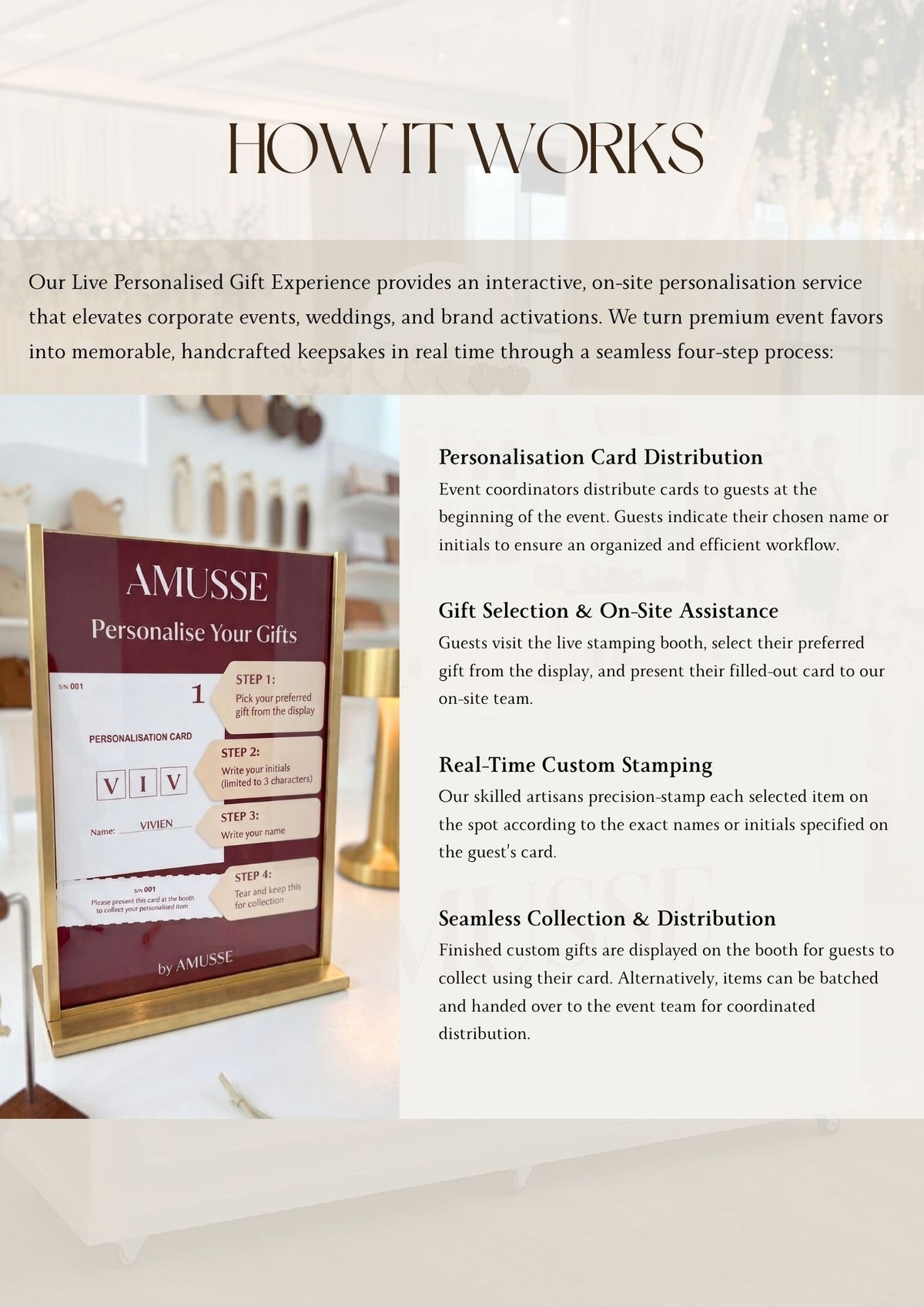 Onsite Personalisation Bar [Hot Stamping / Engraving]