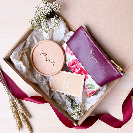 Medium Pink Digital Printing Bridesmaid Gift Box - Geotobox