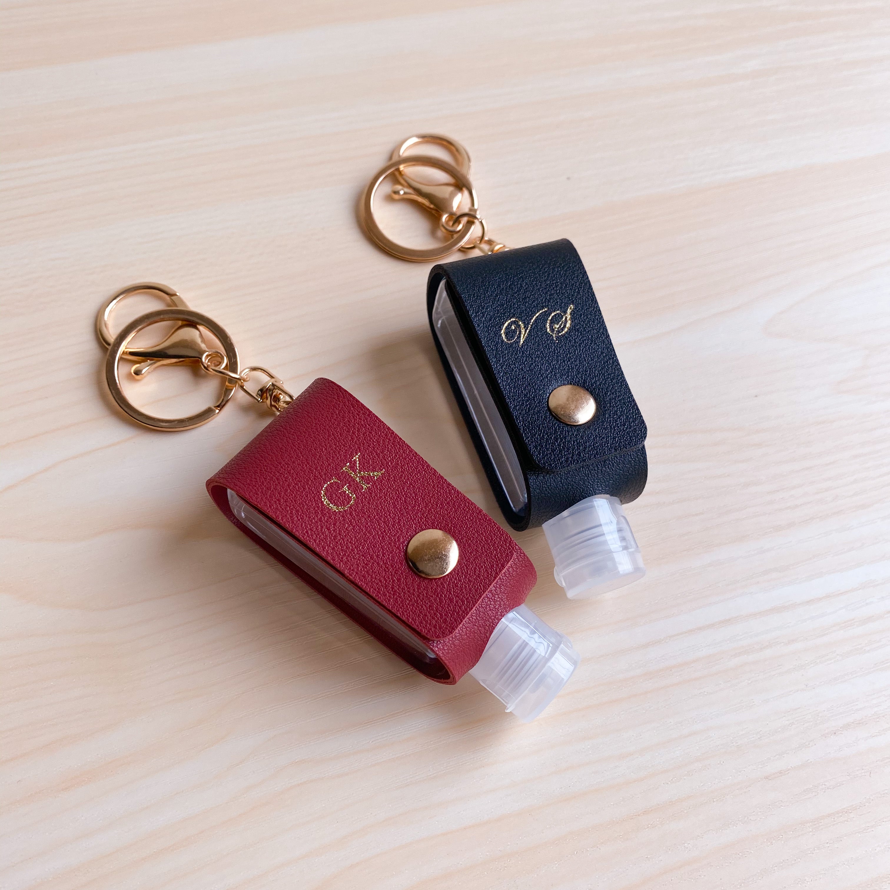 Faux Leather Sanitiser Holder