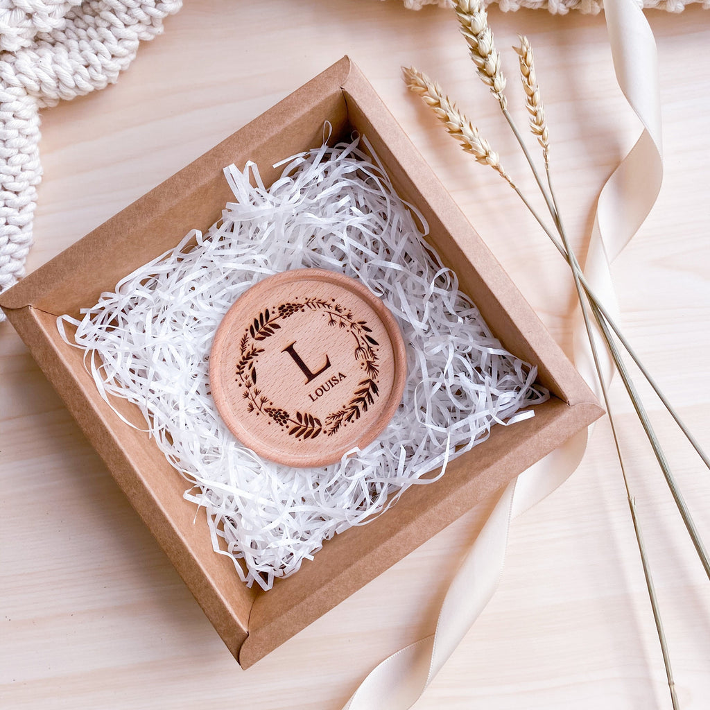Wood Engraved Coaster [Floral Series 1]