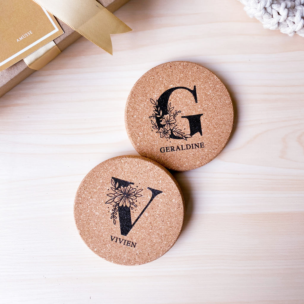 Cork Engraved Coaster