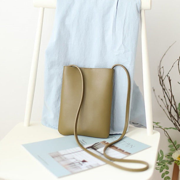Faux Leather Crossbody Bag