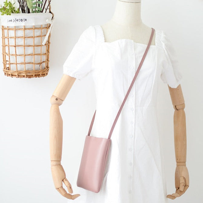 Faux Leather Crossbody Bag
