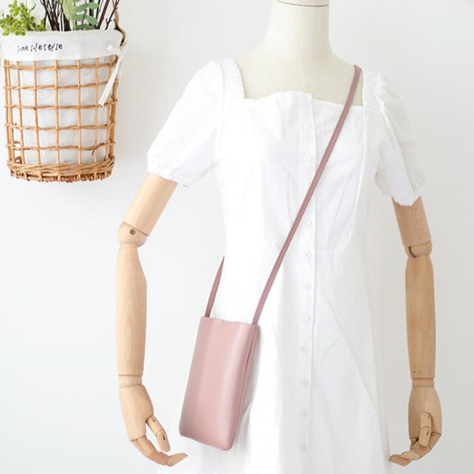 [NEW] Faux Leather Crossbody Bag