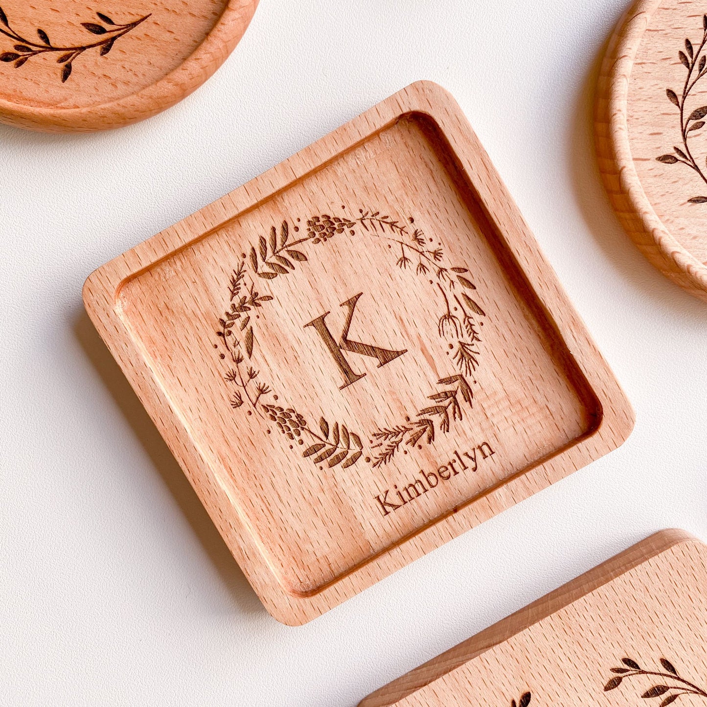 Wood Engraved Coaster