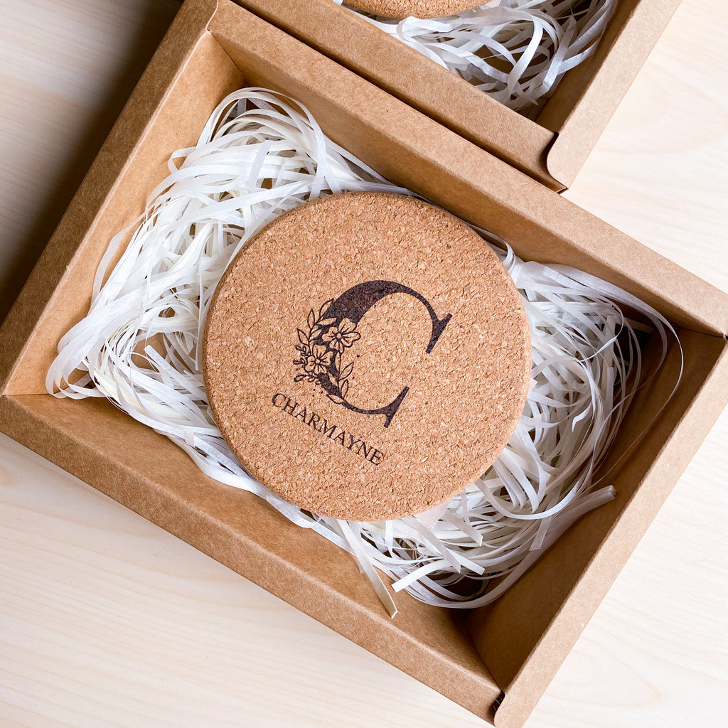 Cork Engraved Coaster