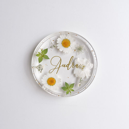 [NEW]White Daisy Fleur Jewellery Tray