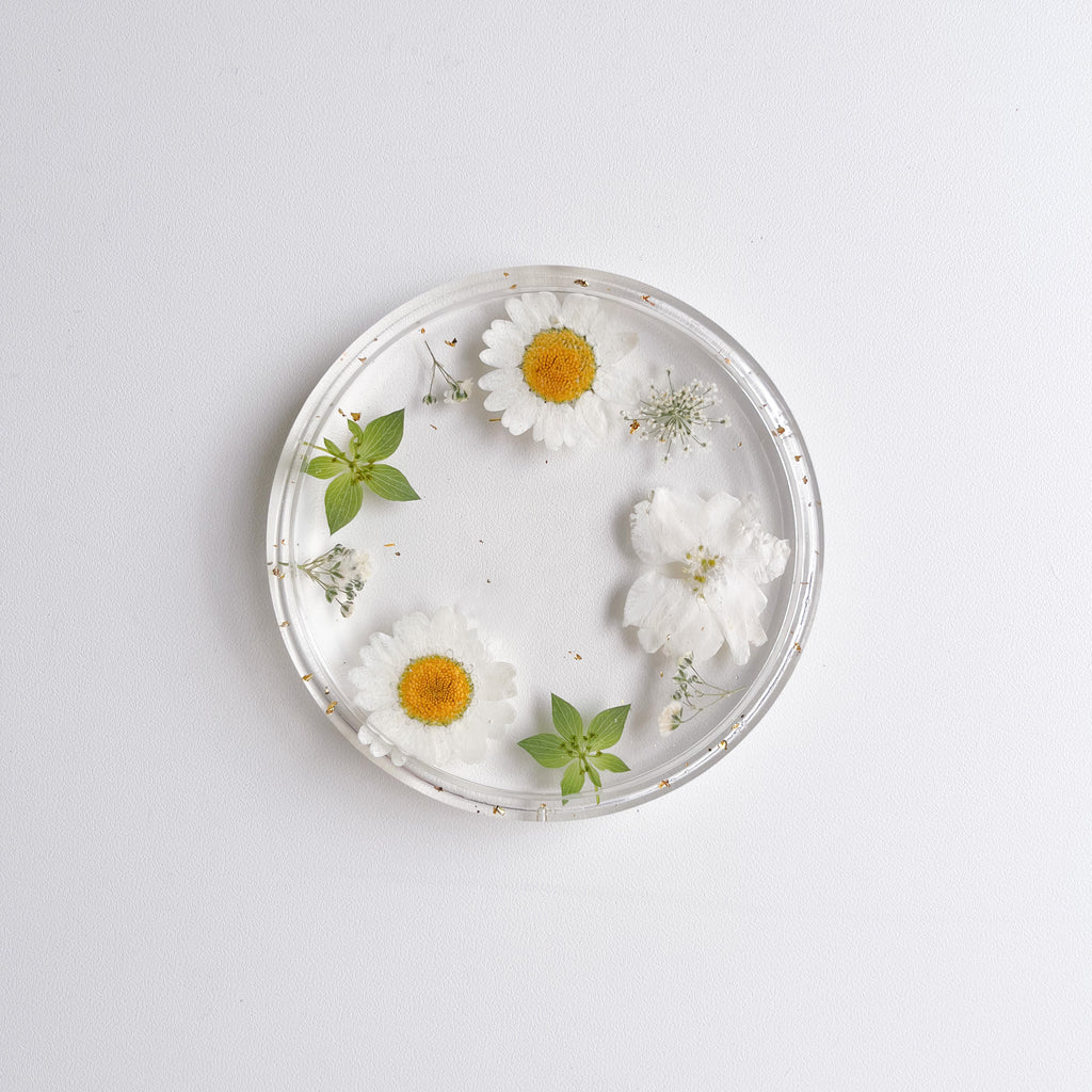 [NEW]White Daisy Fleur Jewellery Tray